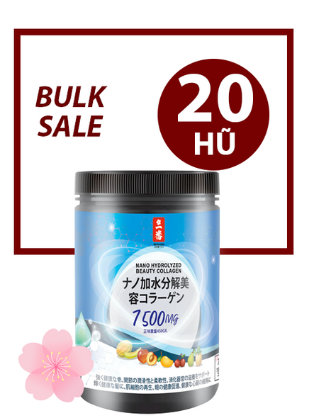 GIÁ SỈ BULK SALE 20 HŨ - NANO BEAUTY COLLAGEN BỘT 7,500MG