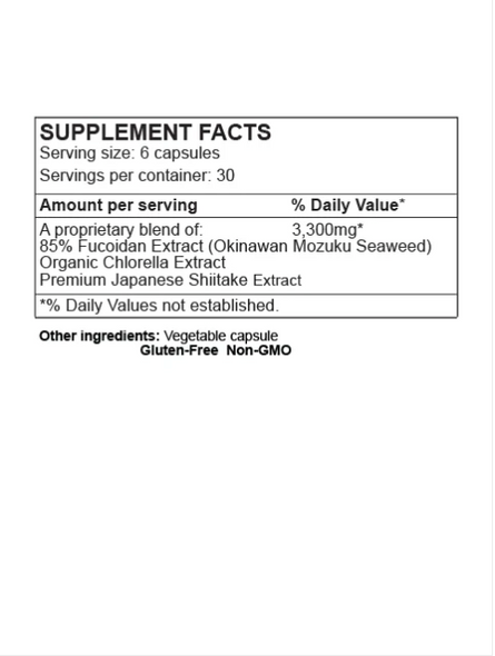 SUPER ADVANCED FUCOIDAN SHIITAKE 550MG