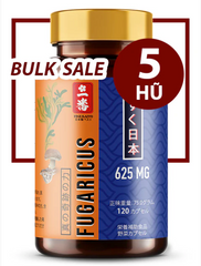 GIÁ SỈ BULK SALE 5 HŨ - FUGARICUS 625MG (120 CAPSULES)