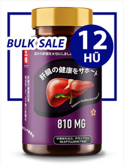 BULK SALE 12 HŨ - LIVER HEALTH SUPPORT GIÚP TRỢ GAN 810MG