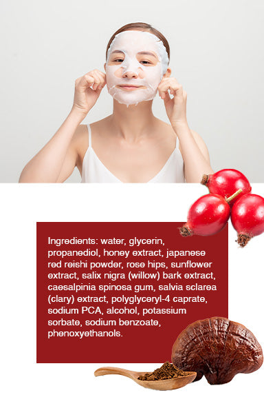 RED REISHI ROSEHIPS FACE MASK